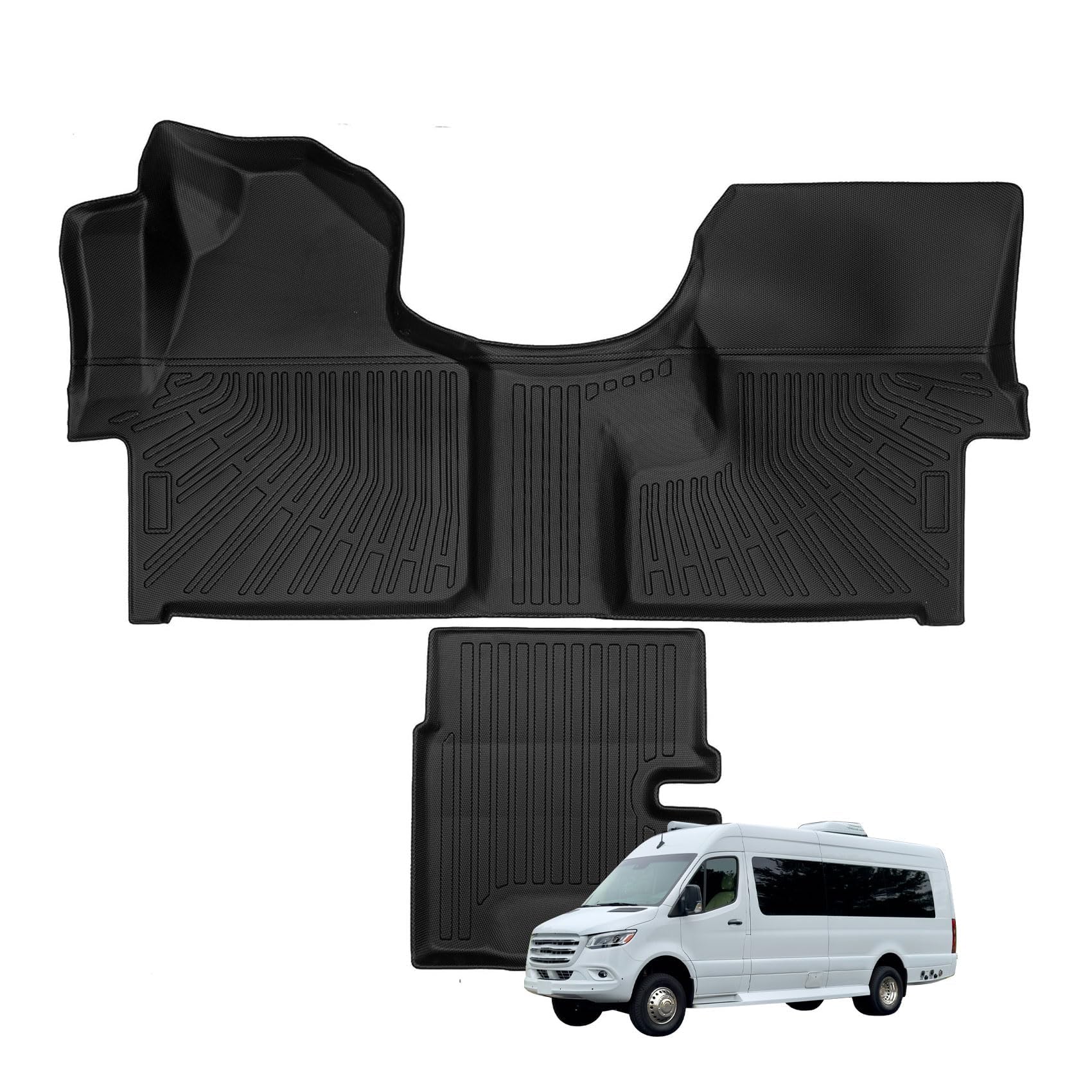 Photo 1 of Priprilod Floor Mats for Mercedes-Benz Sprinter 2007-2018 W906 Cargo Van