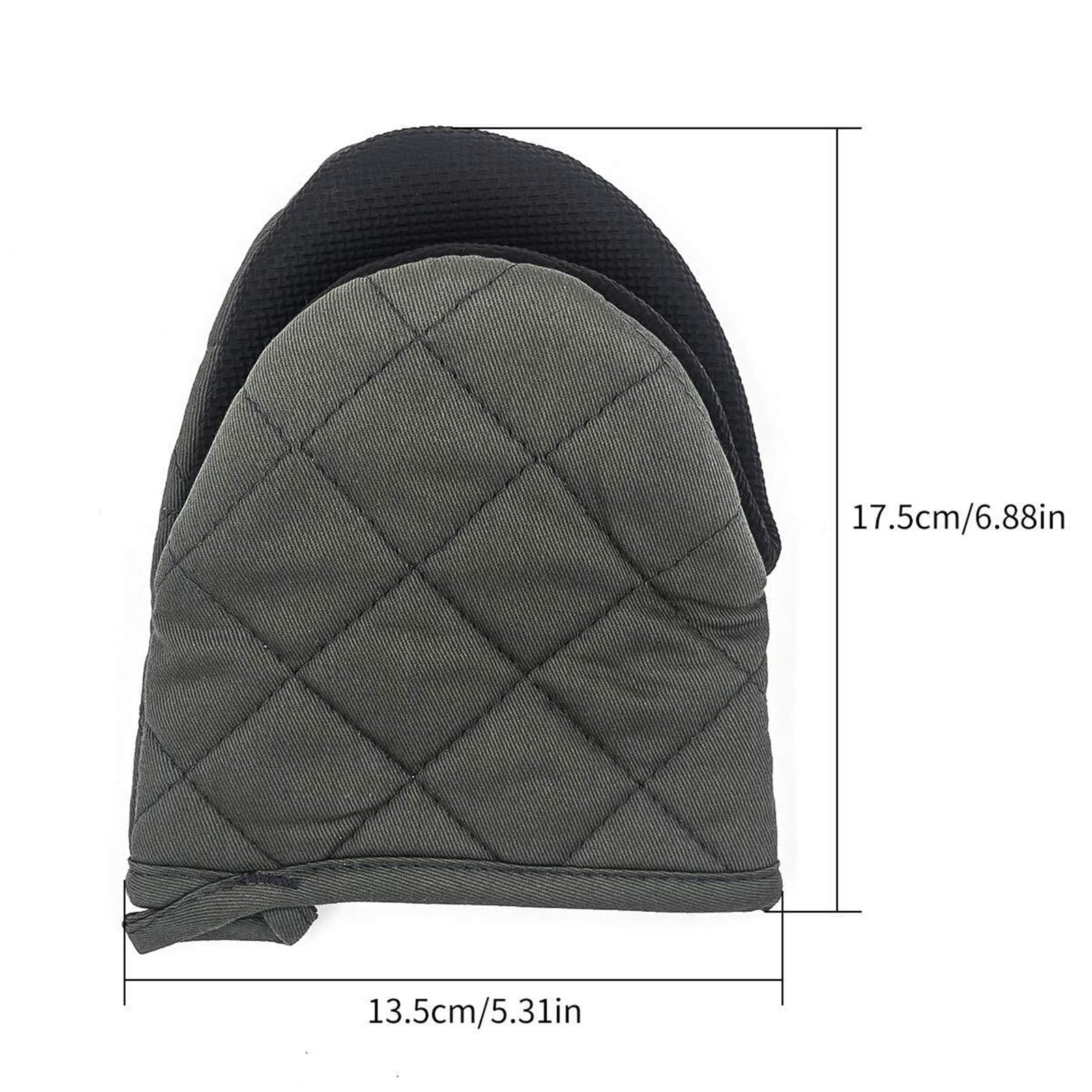 Gant Four Maniques Cuisine 1 Paire De Gants De Cuisine Courts avec Surface Antidérapante Et Boucle De Suspension Gant Cuisine(G)