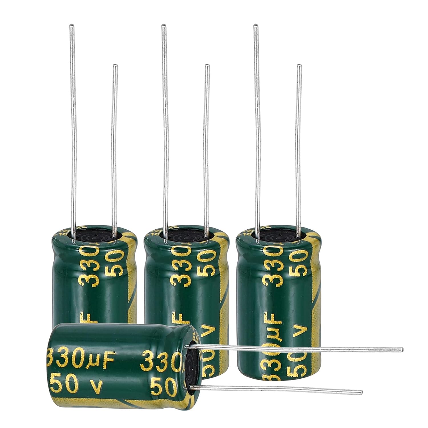 MECCANIXITY 50Pcs Electrolytic Capacitor High Frequency 470UF 100V with Aluminum Radial Leads 16 x 25mm High Ripple Current Low Impedance