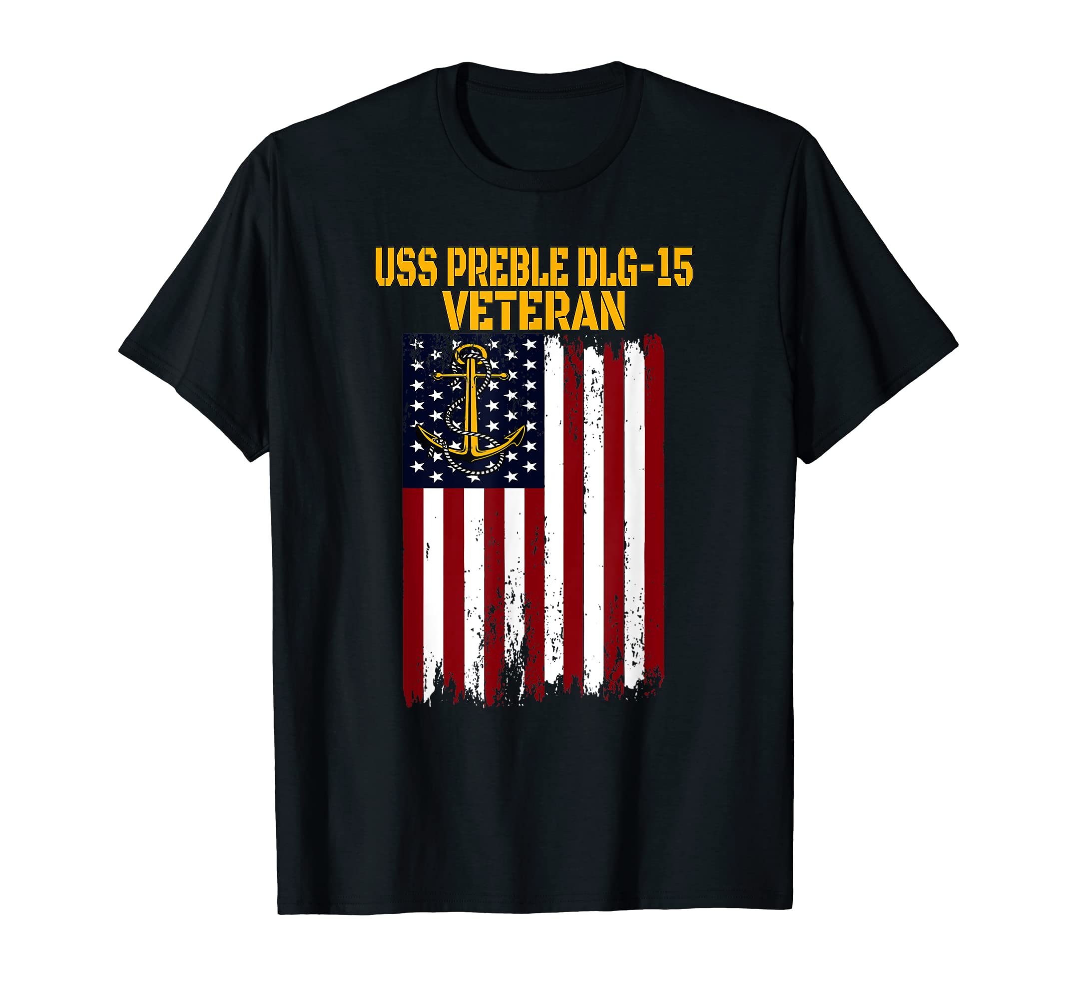USS Preble DLG-15 Destroyer Father's Day Veteran's Day T-Shirt