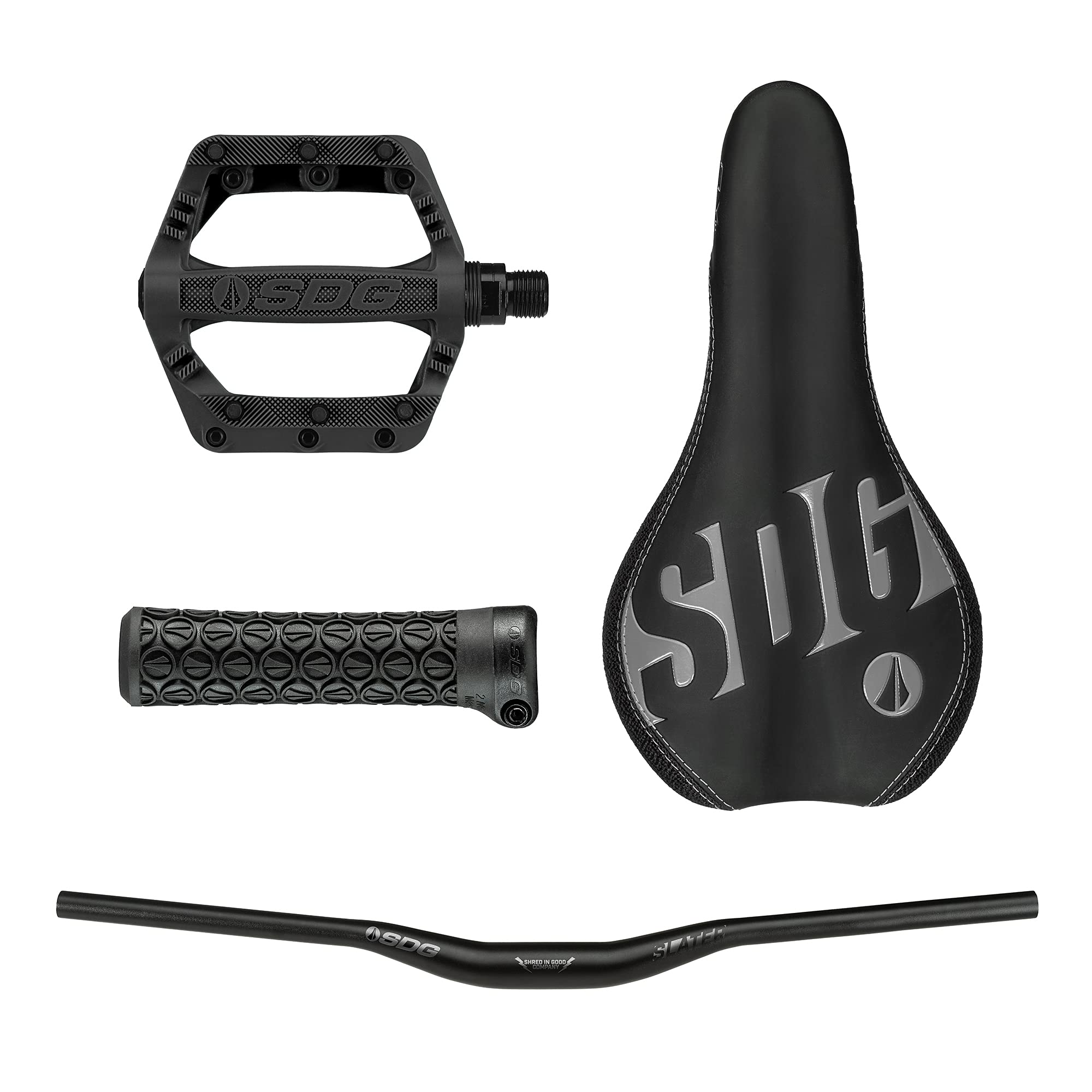 SDG サドル Amazon.co.jp: SDG Components Jr Proキット ブラック ペダル/ハンドル
