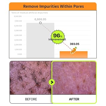 Joyfull Carrot Foaming Gel Cleanser, Gentle Deep Pore Cleansing Face Wash, Removes Makeup, Impurities, Sebum, Blackheads & Whiteheads, Non-Drying Daily Korean Skincare, 5.07 fl.oz / 150ml