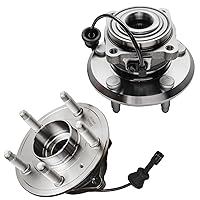 Vista 98 de Detroit Axle - 2 bujes de rodamiento de rueda traseros para Suzuki Aerio 2002-2007, Suzuki Esteem 1995-2002, 2 rodamientos de rueda completos