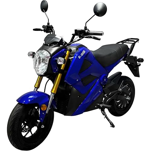 E-VADER 2000W Electric Motorcycle | Brushless | 72V | E-MOTO (Blue)