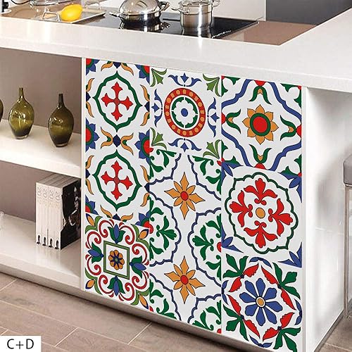 Miniatura 4 de Adhesivo para azulejos de despegar y pegar, pegar en azulejos para cocina, pared, azulejos, papel tapiz para baño, vinilo autoadhesivo, papel tapiz