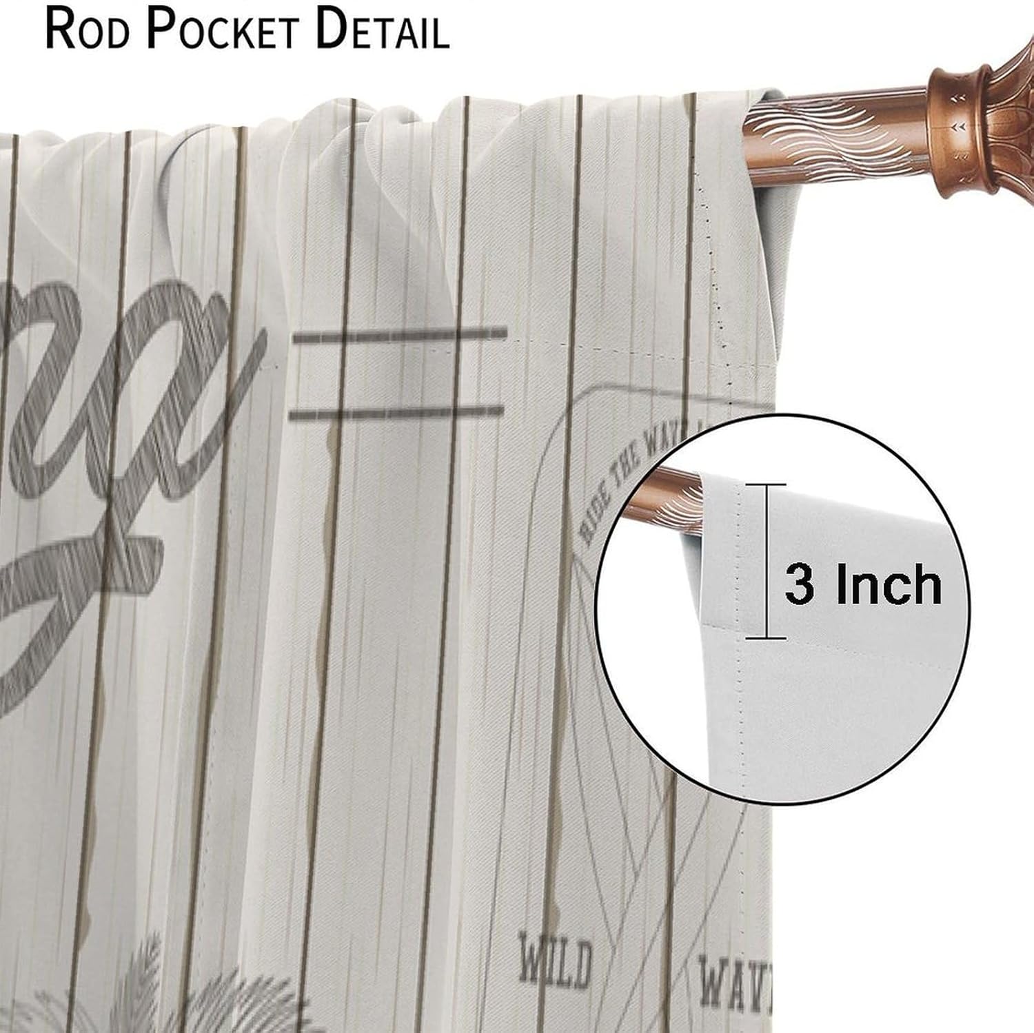 Summer Beach Curtains Beach Surf Ocean Tropical Palm Tree Pattern Print Living Room Curtains for Boys Girls Surfer Lovers Bedroom Blackout Curtains 55x63 Inch 2 Panels