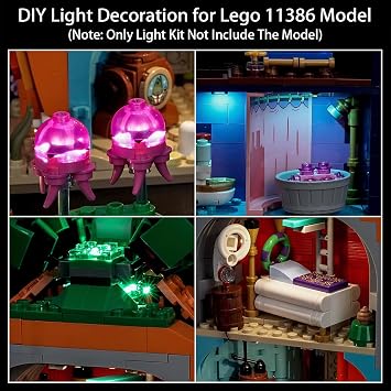 LED Lighting Kit for Lego 11386 Bikini Bottom (Kit Only)