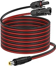 XMSJSIY Solar Panel to DC 7909 8mm Adapter Connector Extension Cord 14AWG Solar to DC Connector 8mm Plug Converter Charging Cable for Power Station, RV Solar - 2m/6.56ft