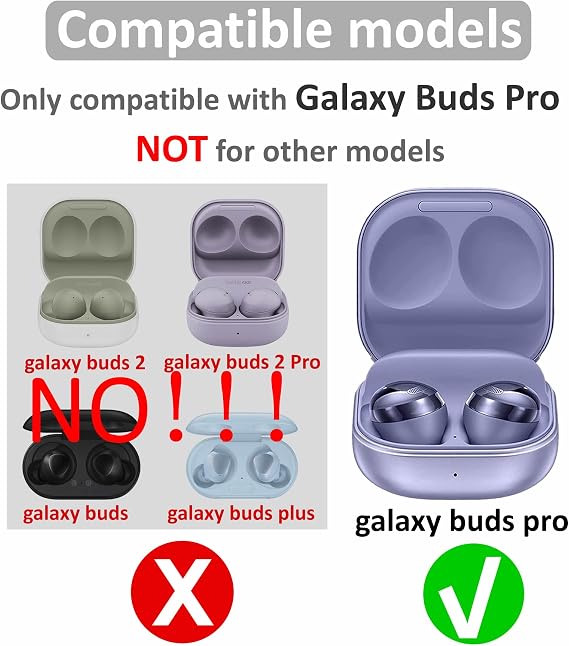 Galaxy Buds Pro Eartips 6 Pairs Replacement Eartips S/M/L 3 Sizes Silicone Rubber Flexible Eartips Buds Wing Tips in Case for Samsung Galaxy Buds Pro Phantom Black