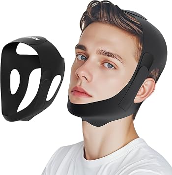 Chin Strap for Sleeping,FSA Eligible HSA,Anti Snore Chin Strap for CPAP Users,Anti Snoring Devices Breathable and Reusable for Men and Women,Simple and Effective Snoring Solution