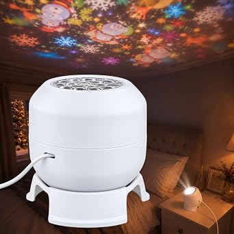 Christmas Projector Light, Dynamic Rotating USB Indoor Decor