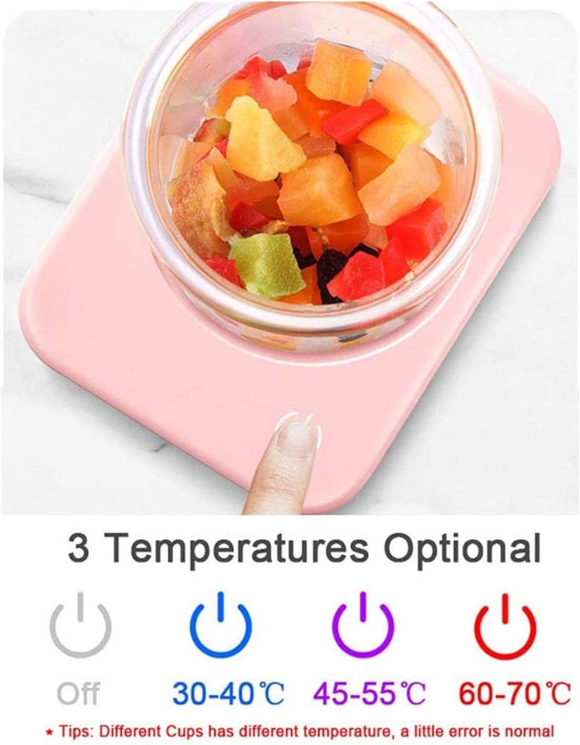 Warmer, Electric Warmers for Office Home Desk Use, Smart Cup Warmer Thermostat Coaster for Hot Coffee Tea Espresso