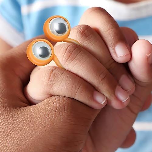 Miniatura 9 de 30 marionetas de dedo de ojo, marionetas de dedo de ojo, anillos de dedo de ojo para niños y niñas, recuerdo de fiesta, color al azar