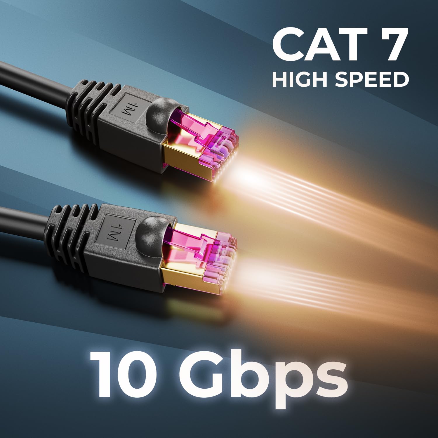deleyCON 15m Câble Réseau CAT7 Outdoor pour Extérieur (10 Gbit/s, 600 MHz, Blindage S/FTP, Cuivre) RJ45 Fiche Ethernet LAN DSL Câble Patch - Résistant AUX Intempéries - pour PC, TV, Caméra, PoE