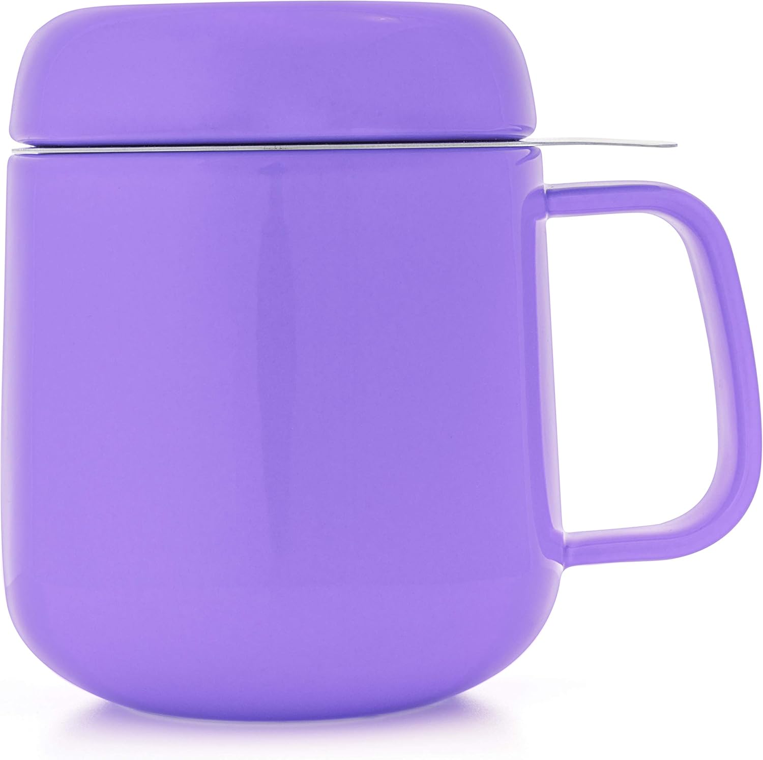 Exclusive Tealyra - Sumo Ceramic Purple Tea Cup Infuser - 13.5-ounce - Small Mug with Lid and Stainless Steel Filter For Loose Leaf Tea - Tea-For-One - 400 ml Black Friday Clearance Tealyra - Sumo Ceramic Purple Tea Cup Infuser - 13.5-ounce - Small Mug with Lid and Stainless Steel Filter For Loose Leaf Tea - Tea-For-One - 400 ml