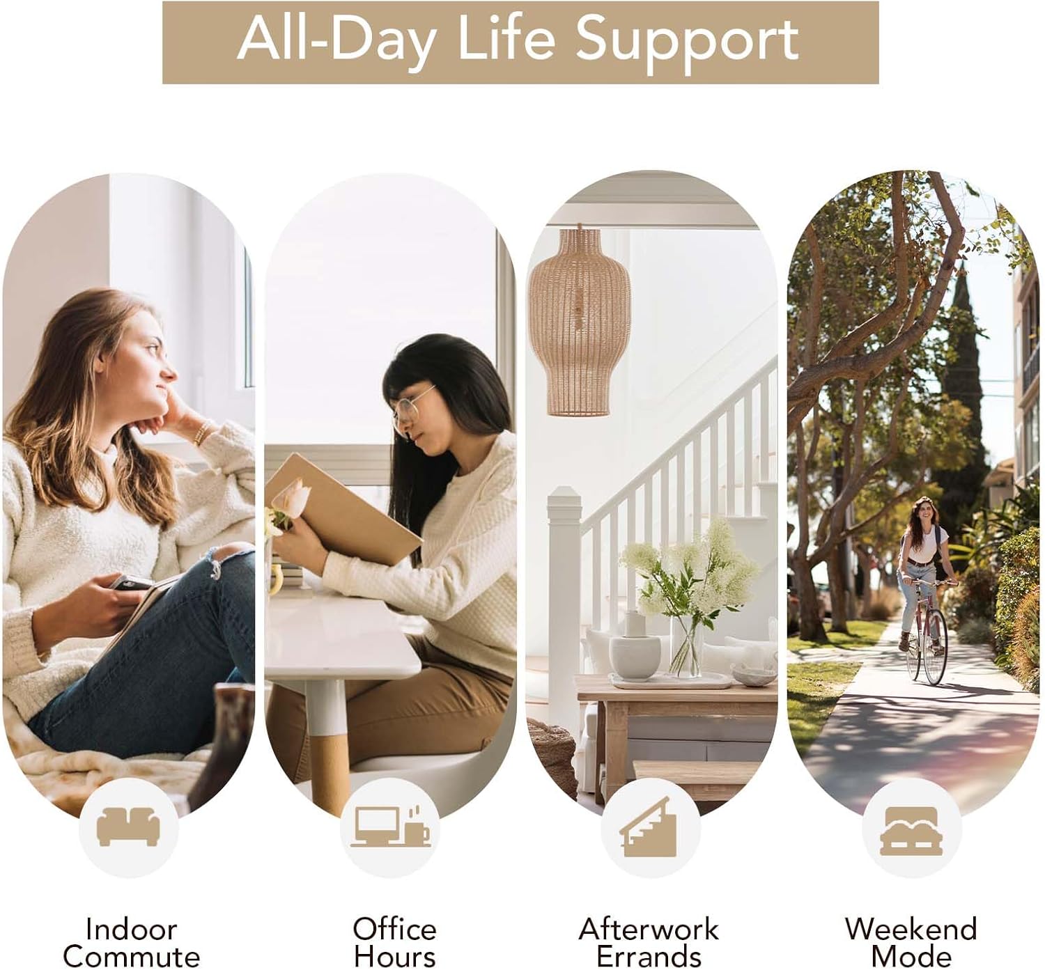 VeraCosy Women's Two-Tone Slippers Soft Comfy Knit Memory Foam Non-slip Indoor Outdoor House Shoes - Image 9