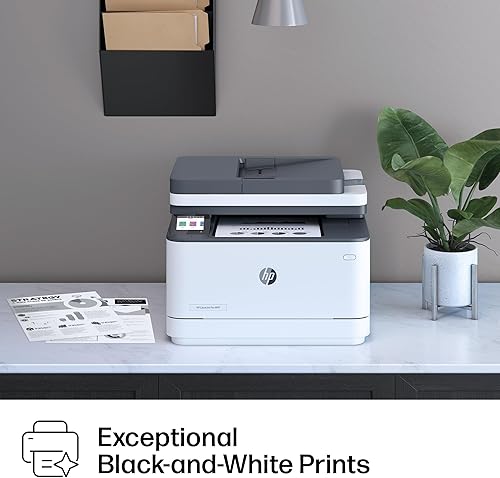 Miniatura 14 de HP LaserJet Pro MFP 3101fdw Impresora láser inalámbrica en blanco y negro todo en uno, escáner, fotocopiadora, fax, ideal para la oficina (3G628F)