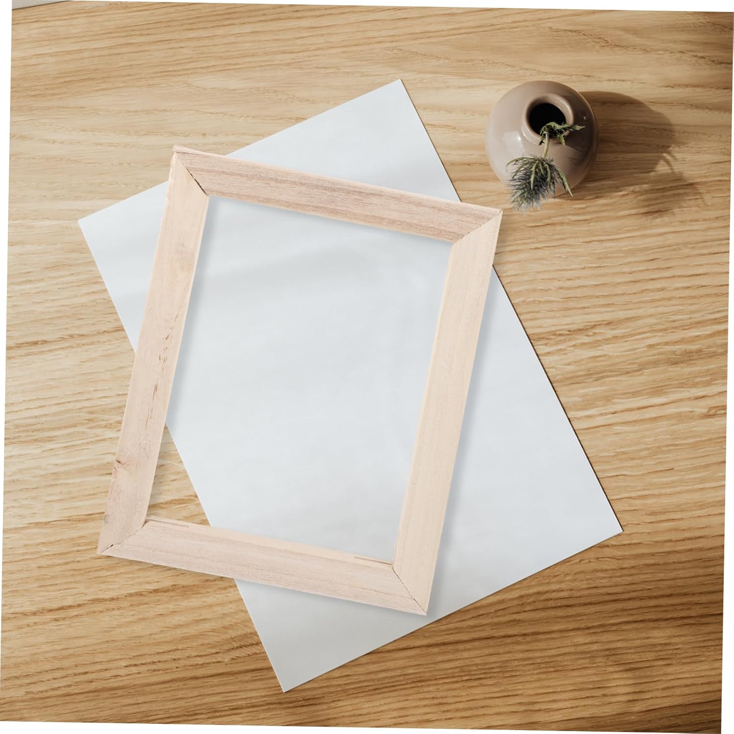 Wood Painting Board Frames 4pcs for Hobbyists and Painters