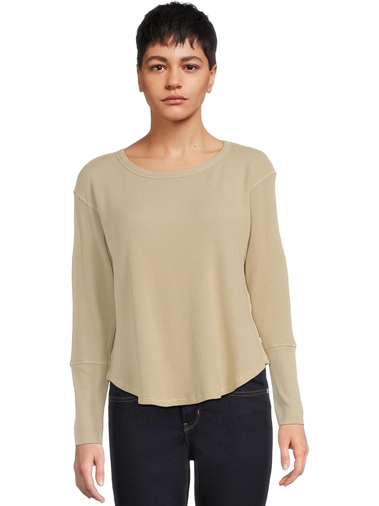 Neutral Mod-o-doc Long Sleeve Dropped Armhole Oversized Top