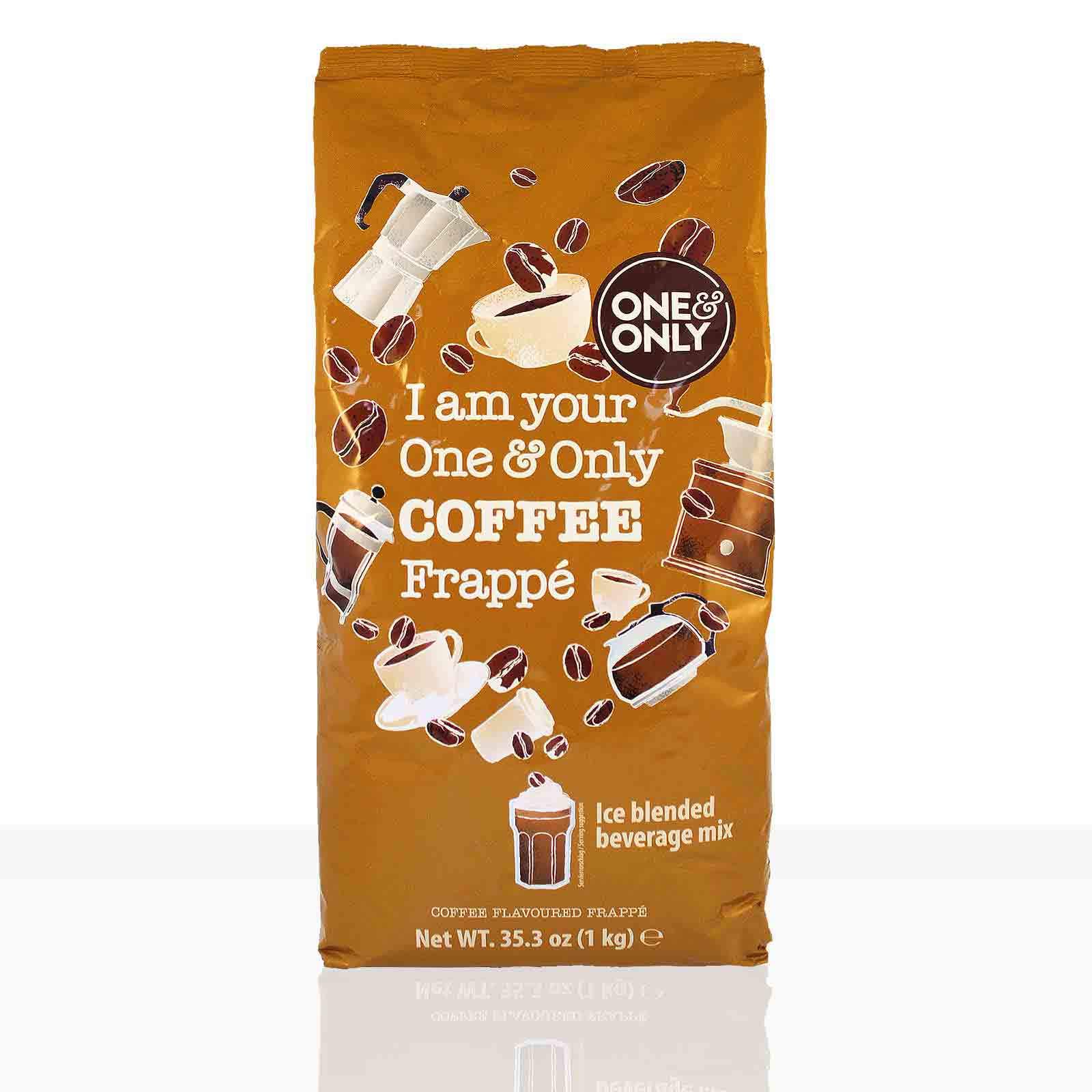 One & Only Frappe Coffee - 6 x 1kg Kaffee Instantpulver Milchshake