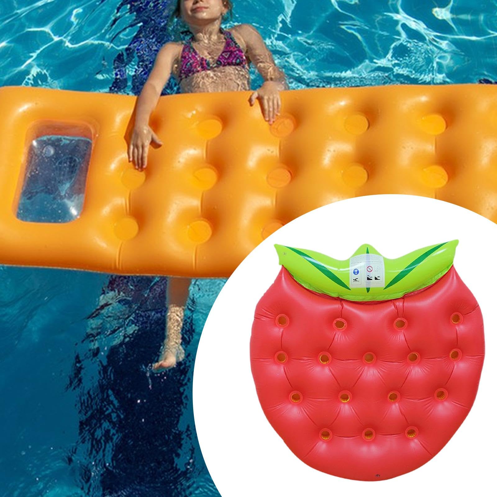 Schwimmring PVC Pool Schwimmkickboard Aufblasbares Wasserspielzeug Strapazierfähig für Kinder Erwachsene