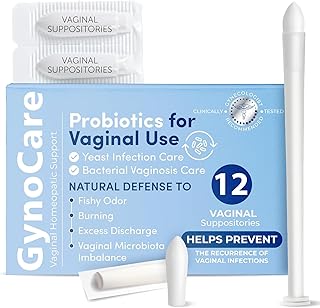 Vaginal Probiotics for Women | Boric Acid For Women | pH Balance for Women | Yeast Infection Care | Natural Defense Against Fishy Odor, Burning and Excess Discharge | 12 Vaginal Suppositories