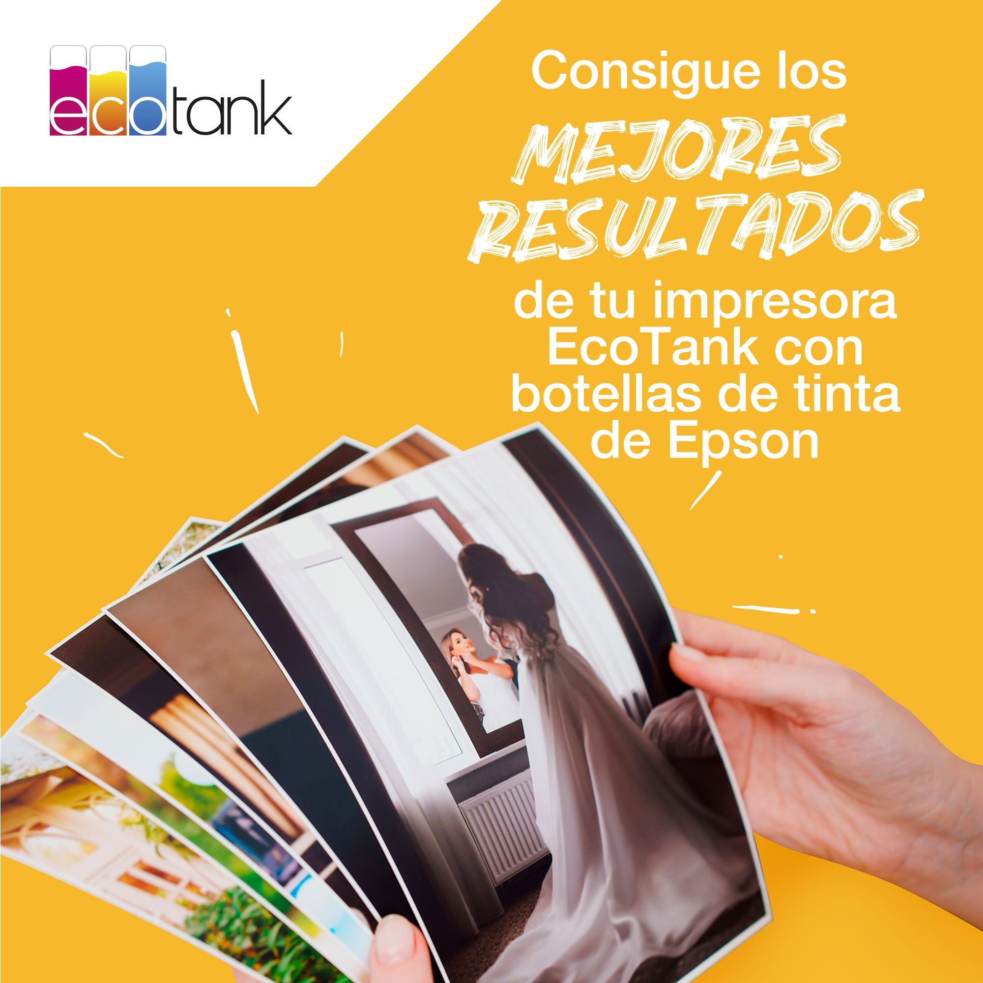 Epson Botellas de tinta originales EcoTank serie 102 4 Colores negro cian magenta amarillo