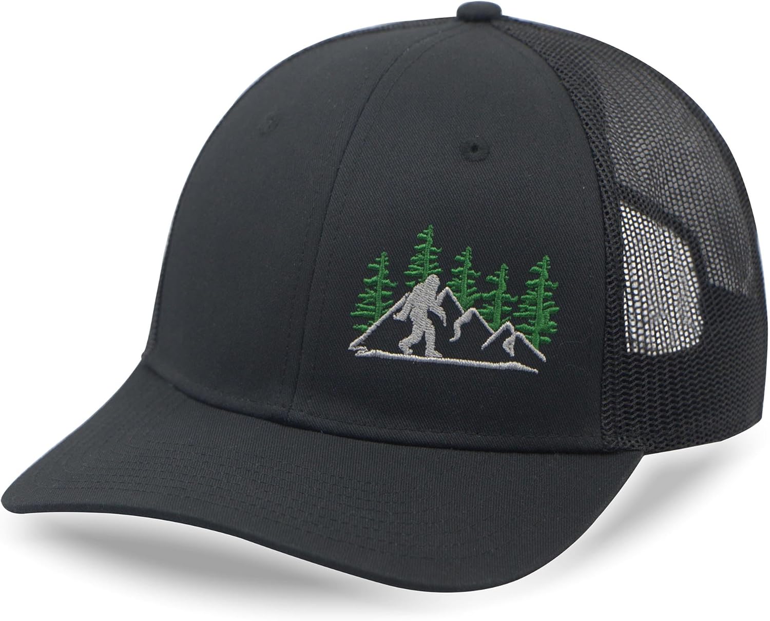 SHOHELL Bigfoot Snapback Hat – Adjustable Mesh Cap for Fishing & Golf