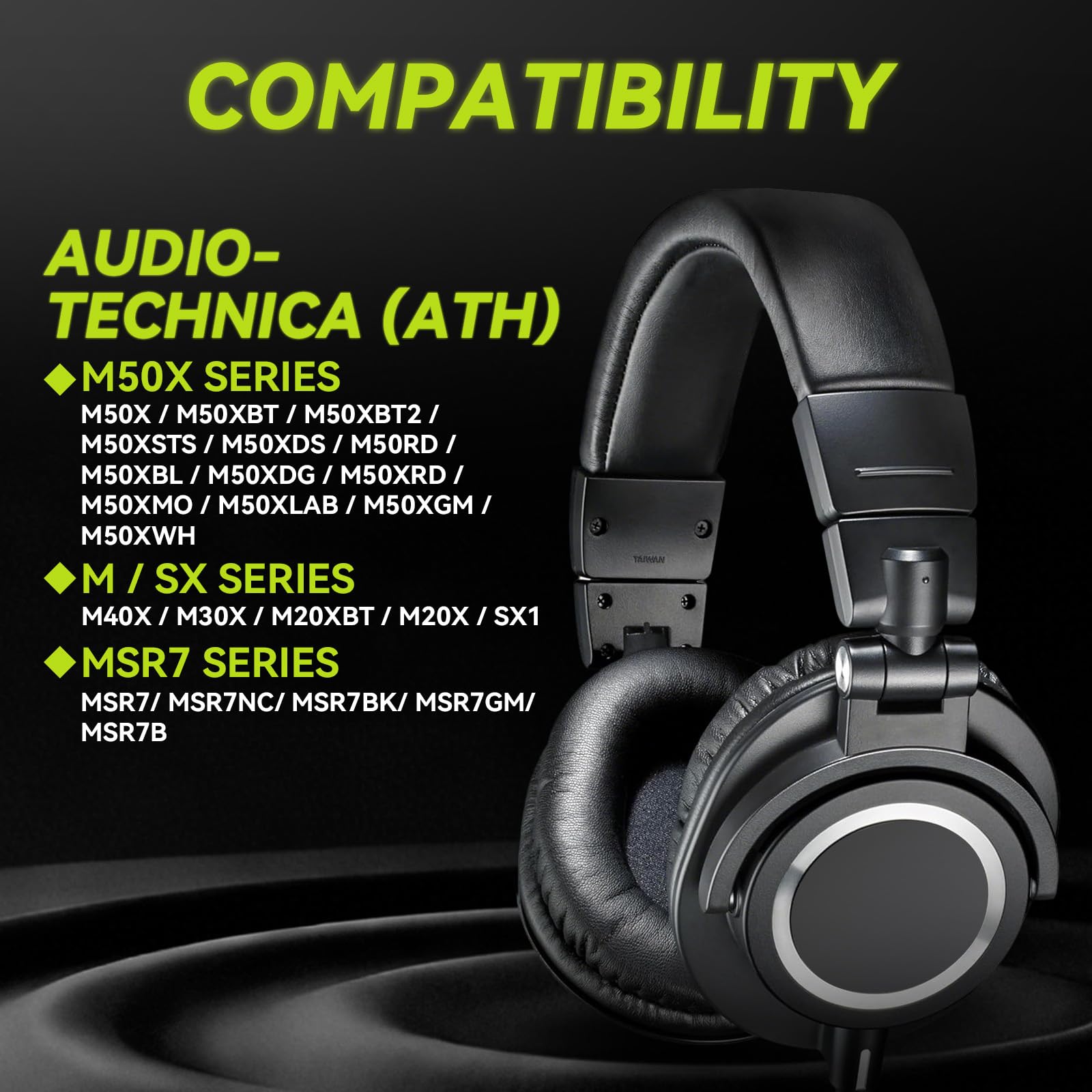 Amazon | Aurivor イヤーパッド 交換用 オーディオテクニカ ATH-M50X