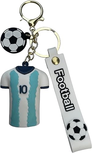 Mikella - Llavero de jersey de la Copa Mundial de Fútbol, Moda Creativa, Llavero con colgante de jersey deportivo