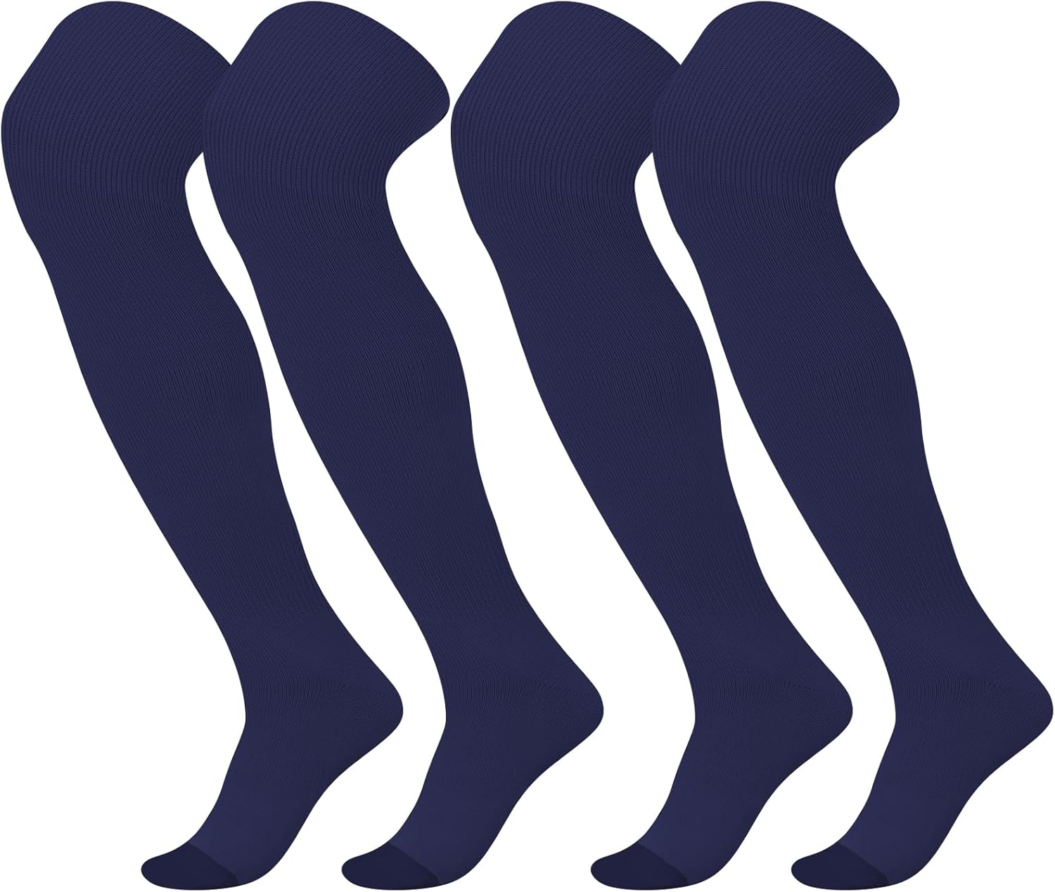 Panitay 2 Pairs Over The Knee Baseball Socks High Football Softball Socks Sport Extra Long for Boys Girls Youth Women Men