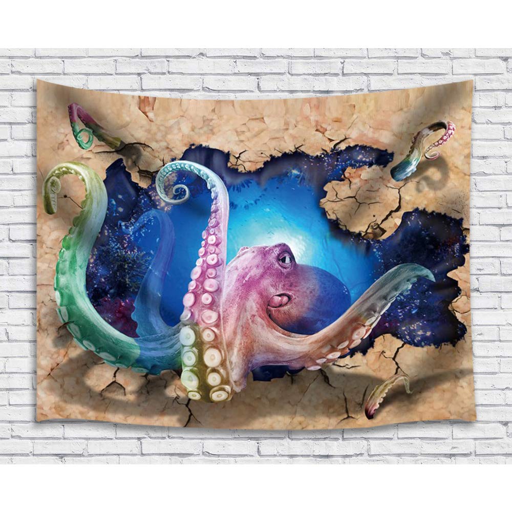 3d Octopus Tapestry Wall Hanging Sea An Buy Online In Czech Republic At Desertcart