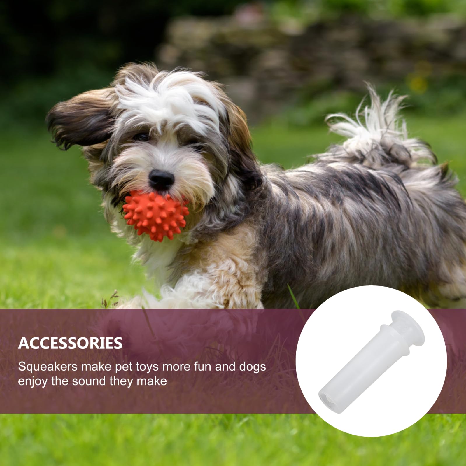 Squeaker per Giocattoli 100 Pezzi Plastico Bianco Inserto | Rumore Chiaro e Forte, Accessori Inseribili per Toy, Formato 2, 9cm, Set da 100