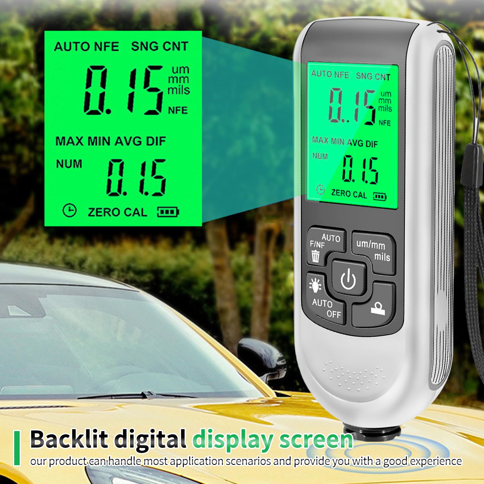 Numérique Mesureur D'épaisseur De Revêtement Jauge D'épaisseur Avec