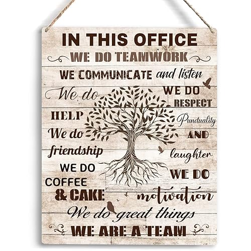 In This Office We Are A Team Inspirational Teamwork Wall