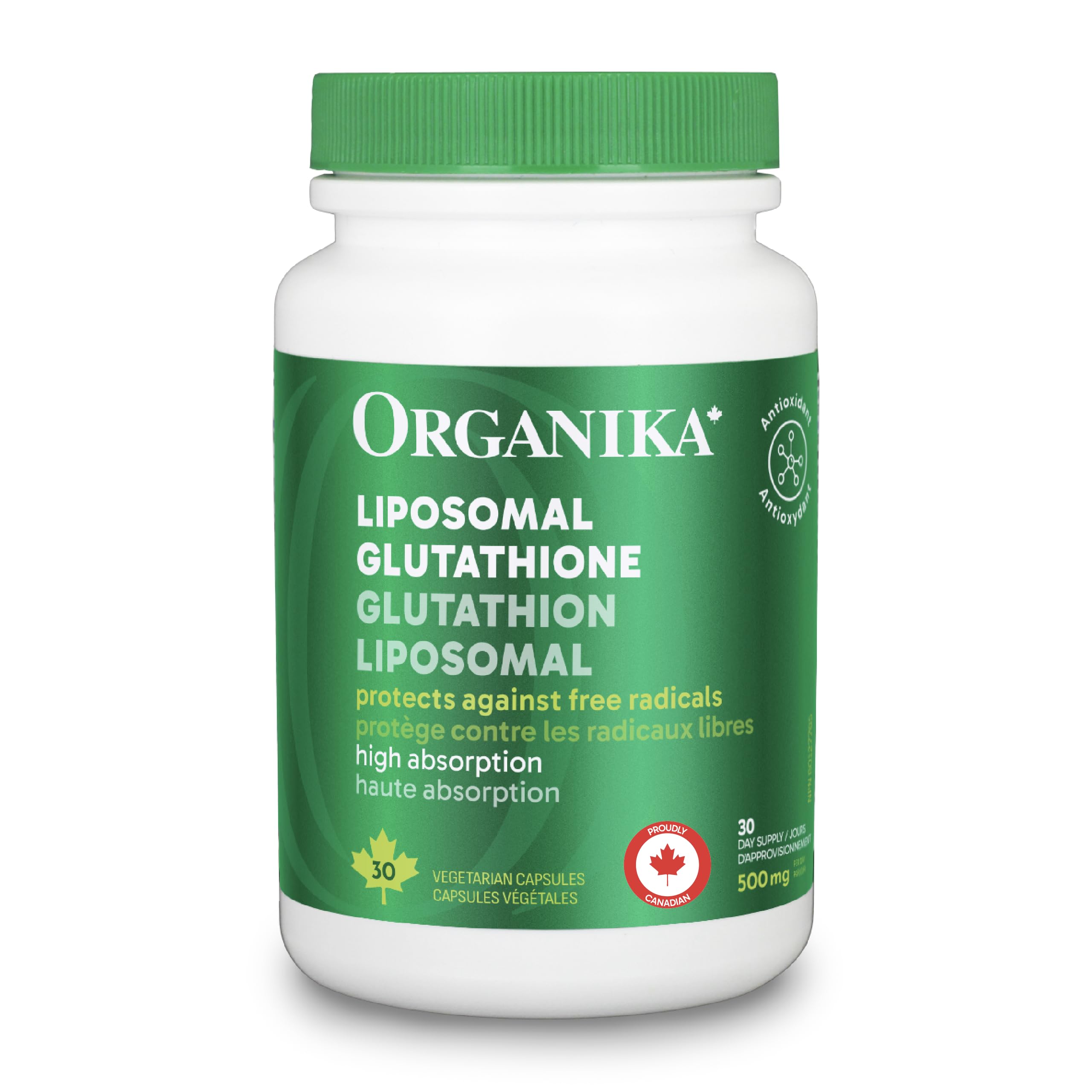 Organika Liposomal L-Glutathione 500mg Organika Liposomal L-Glutathione 500mg