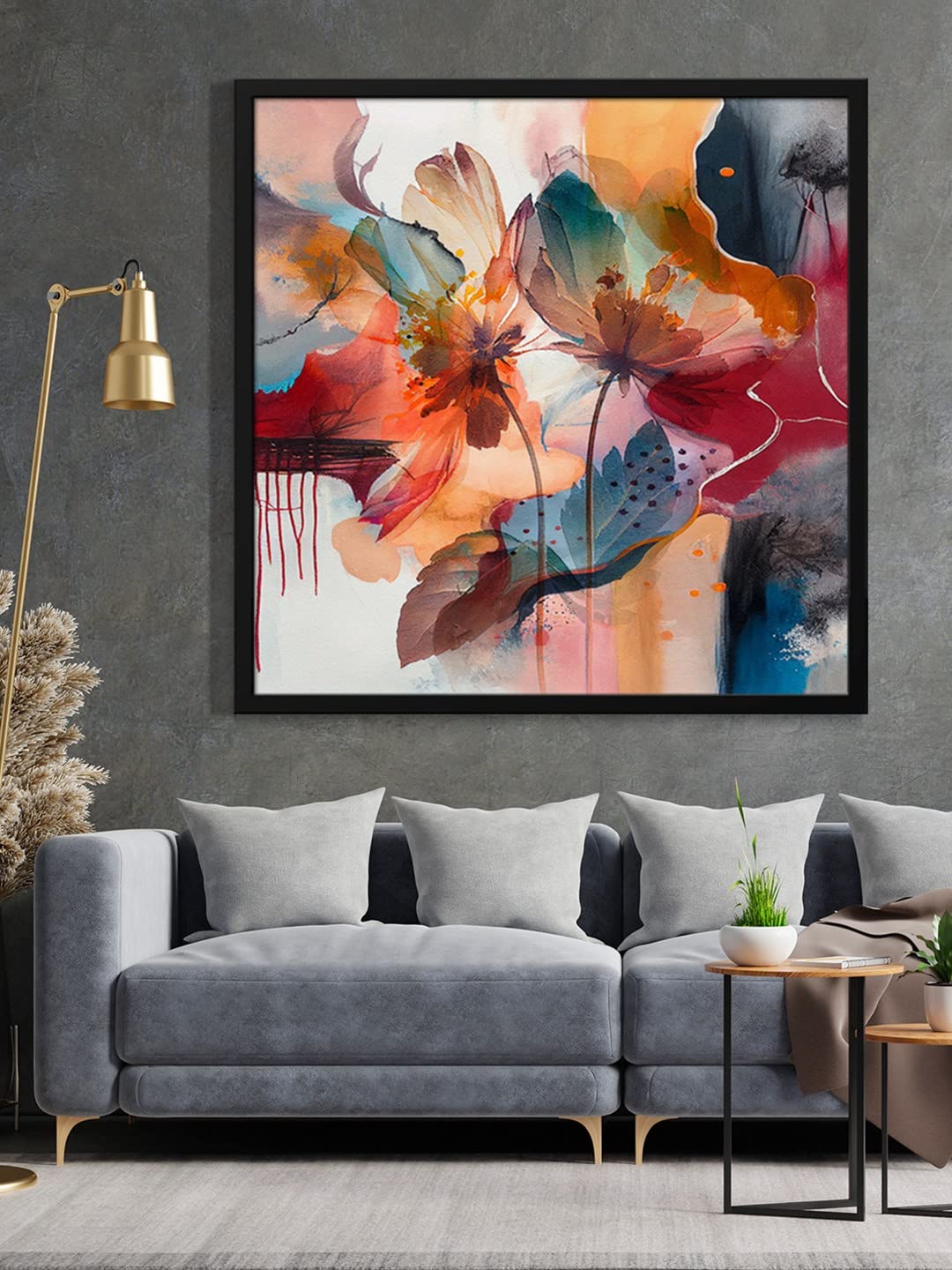 Sponsored Ad - 999STORE abstract art modern canvas painting for wall decoration big size flower frames for wall decoration (BoxF36X360178)