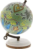 Vista 15 de Deco 79 Globo de plástico con base de mármol, 5 "x 5" x 10 ", negro