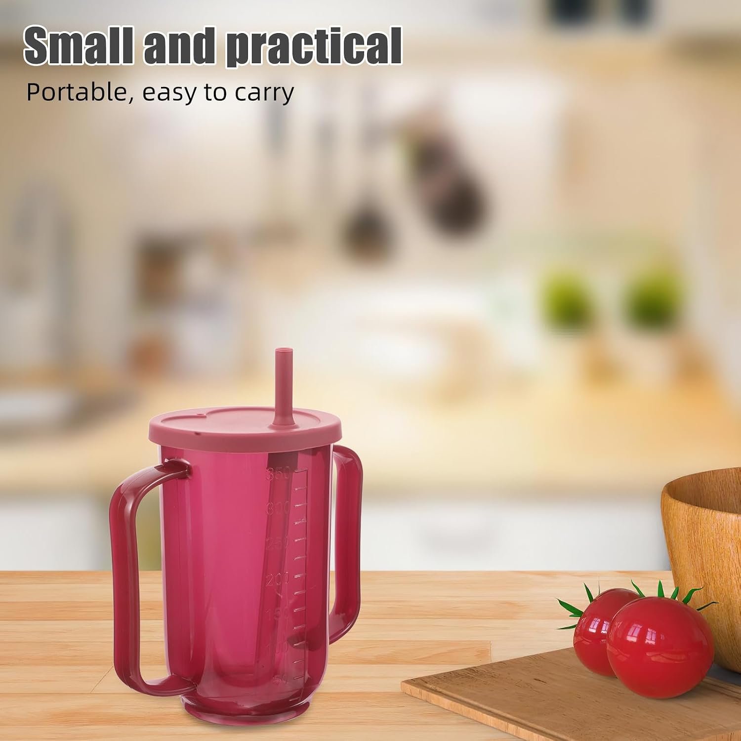 2pcs Plastic Elderly Care Cup for Bedridden Patients Daily Feeding