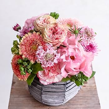 Amazon｜フローリストせきど フラワーアレンジメント 生花 Mサイズ