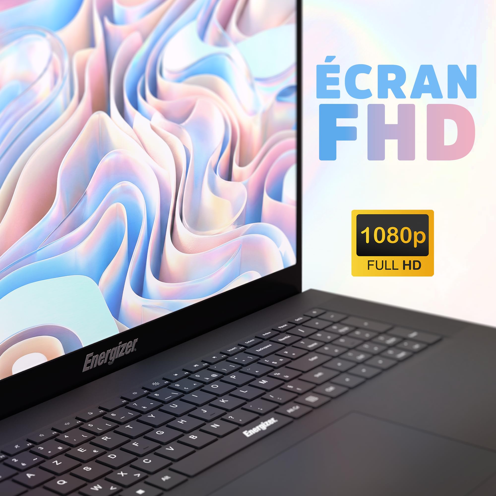 Energizer Pack Laptop 18,5" 8Go 256Go SSD + Écran Portable 18,5" FHD IPS + Lecteur DVD USB - Windows 11 - Clavier AZERTY - WiFi