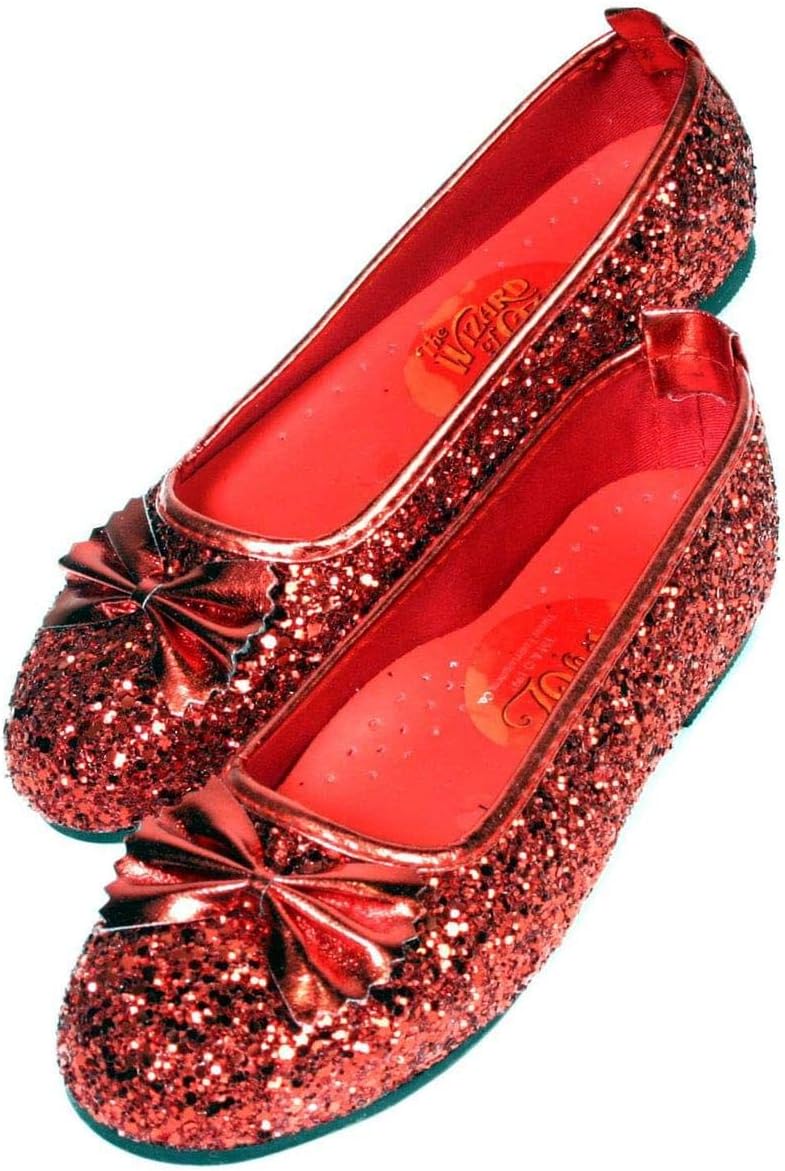 Wizard of Oz Child's Deluxe Dorothy Ruby Red Slippers, Small
