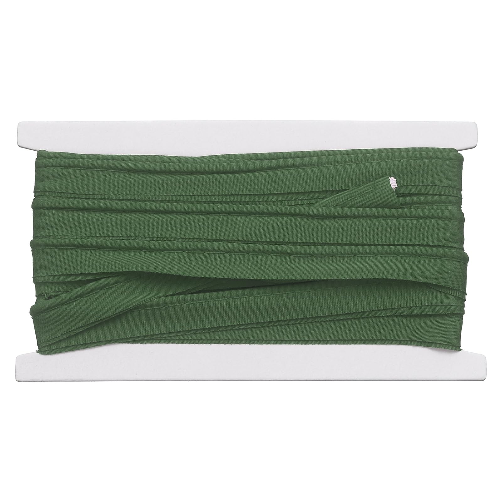 sourcing map Piping Trim Bias Tape, 1.5 cm 5.5M, Olive Green