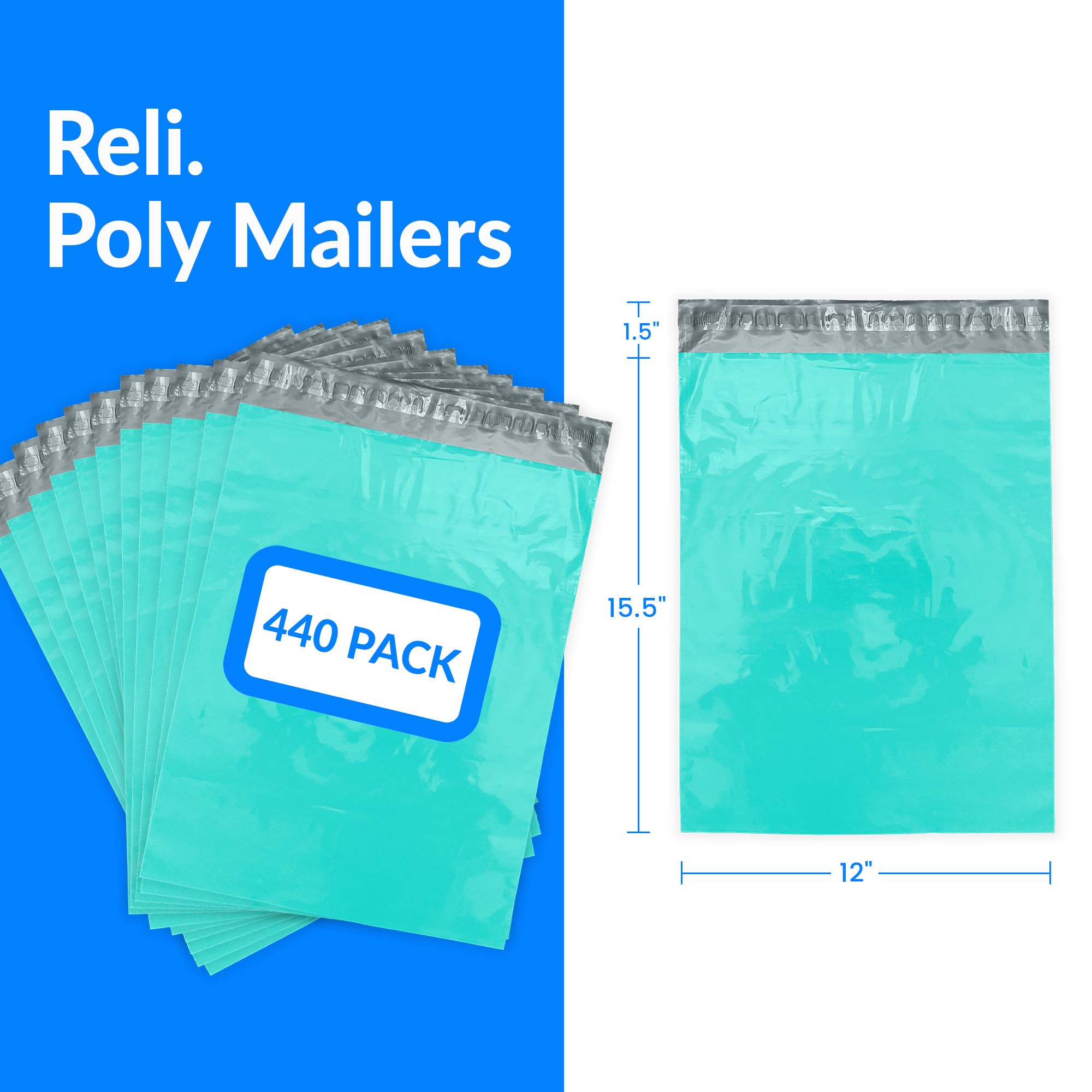 Poly Mailers 12x15 400 Pcs) 10X13 Poly Mailers, Black Shipping