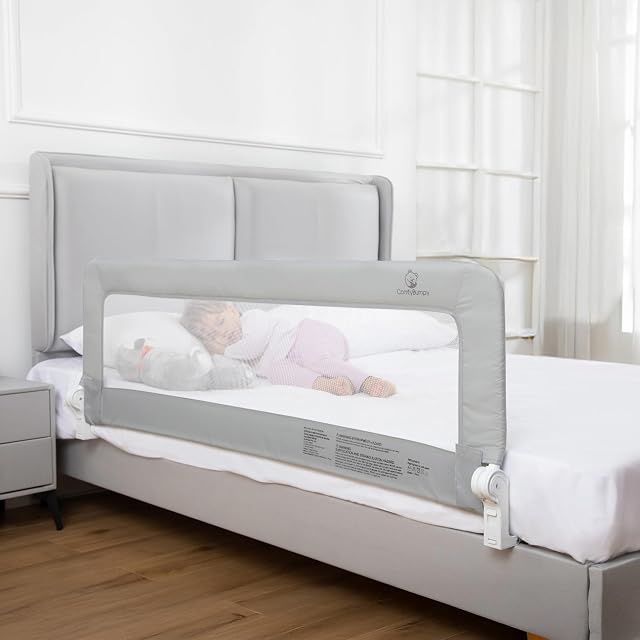 ComfyBumpy 1-Pack Bed Rail for Toddlers 55 5 L x 19 5 H Toddler Bed Rails for Twin