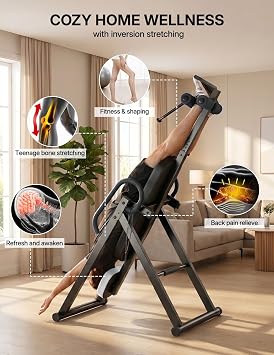 YOLEO Gravity Inversion Table for Back Pain Relief 2026 New Inversion Table
