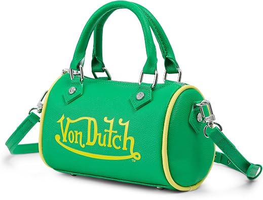 Von Dutch Core Hanna Bag | 6.5 Vegan Leather Mini Crossbody with Logo