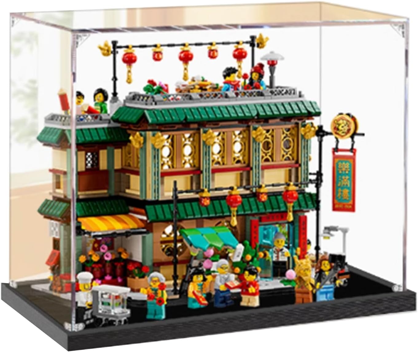 Acrylic Display case Designed for Lego 80113 Spring Festival Family Reunion Celebration Model, Lego Transparent Display Box, Used to Protect The Collectible Model - (Lego Sets are NOT Included) (3mm)