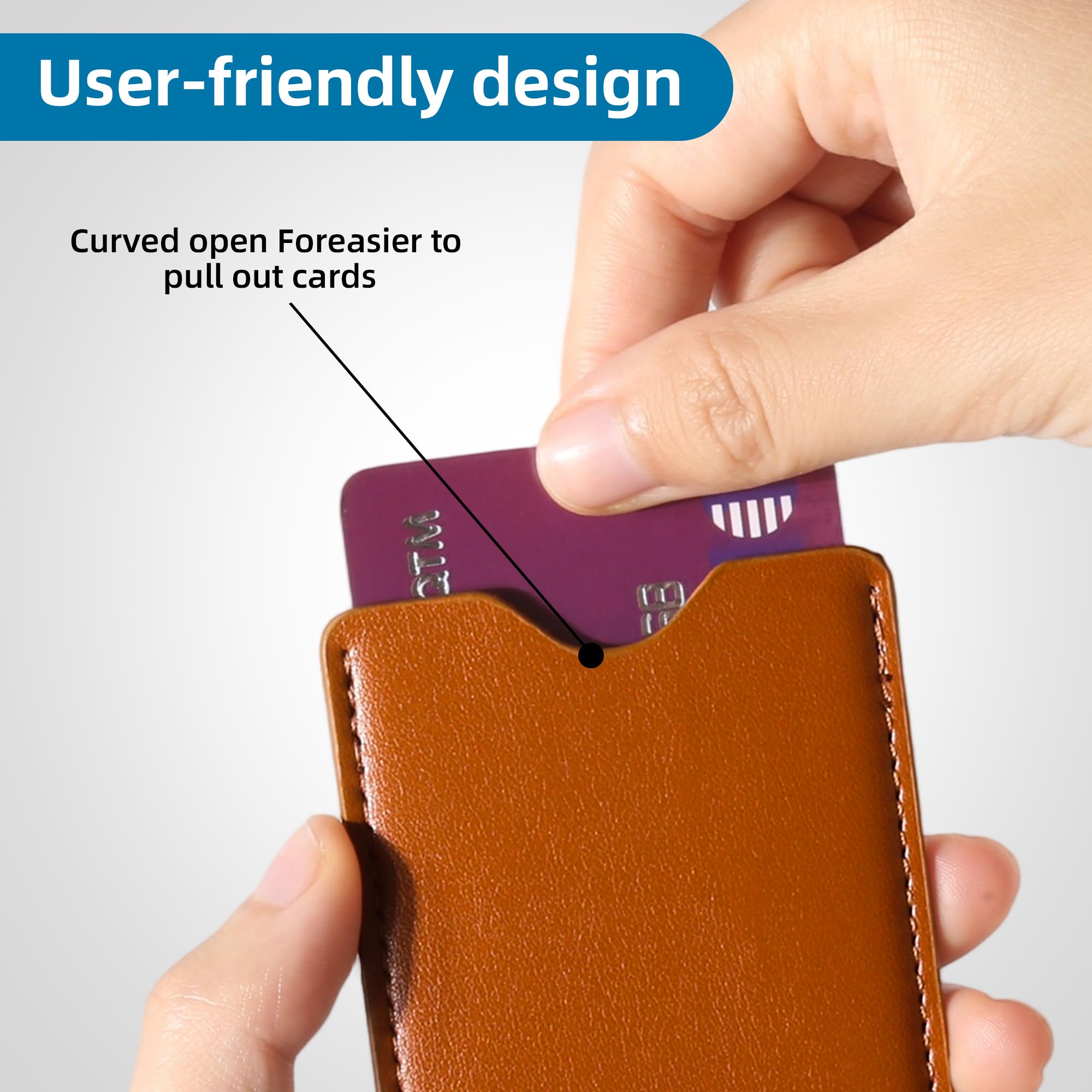 Custodie con blocco RFID universali per viaggi e affari, 7 pezzi multicolore di lusso in pelle per carte di credito proteggono le carte da furti elettronici, supporto per carte di sicurezza sociale