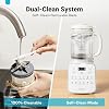 Livatro Nut Milk Maker 12-in-1.1.5 L Automatic Soy Milk Maker Removable Design Almond/Oat Milk & Juice 24 Hour Timer Keep Warm Self-Cleaning Safety Lock (Beige1)